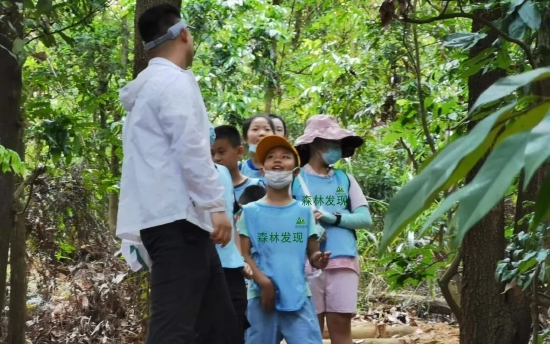 “森林发现”暑期自然课堂现场