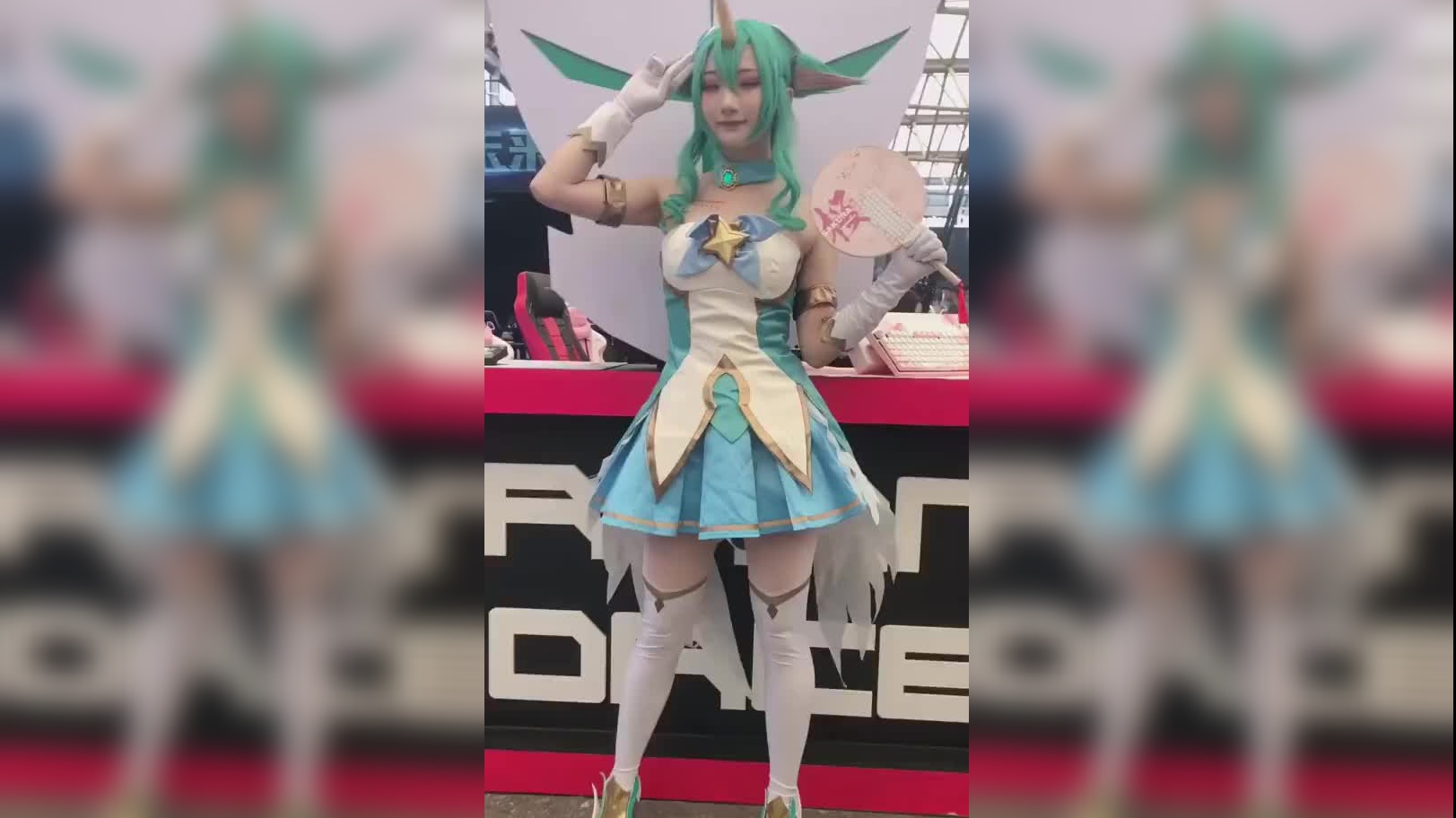 帅小伙一见钟情cos男扮女装的玉藻告白现场得知是男人欲哭无泪