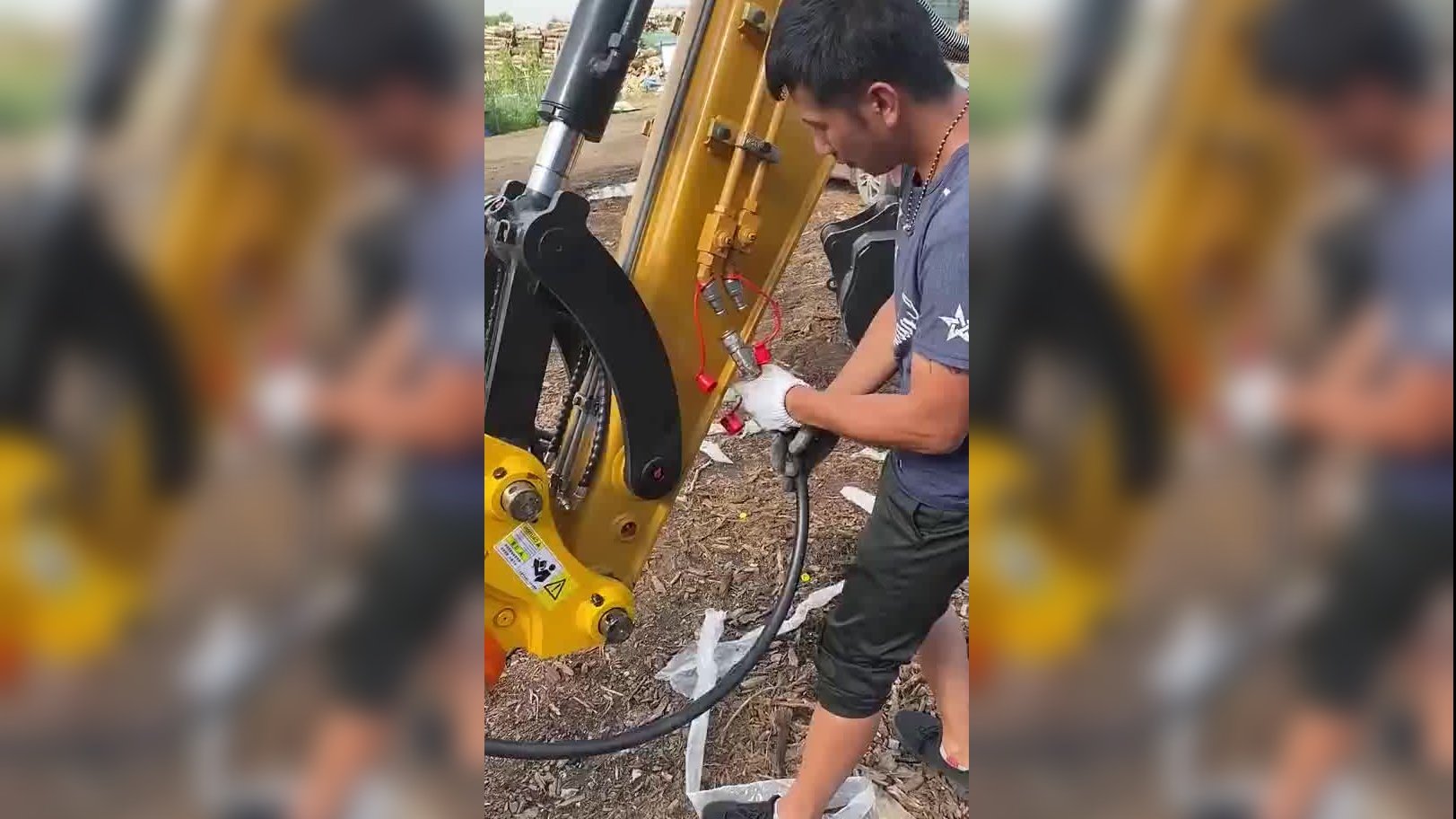 高效率的开沟机,埋管子真不费事