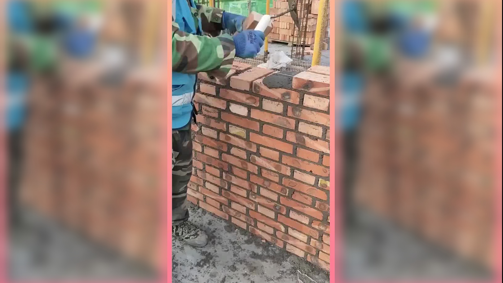 看一看,这种叫梅花丁砌墙法