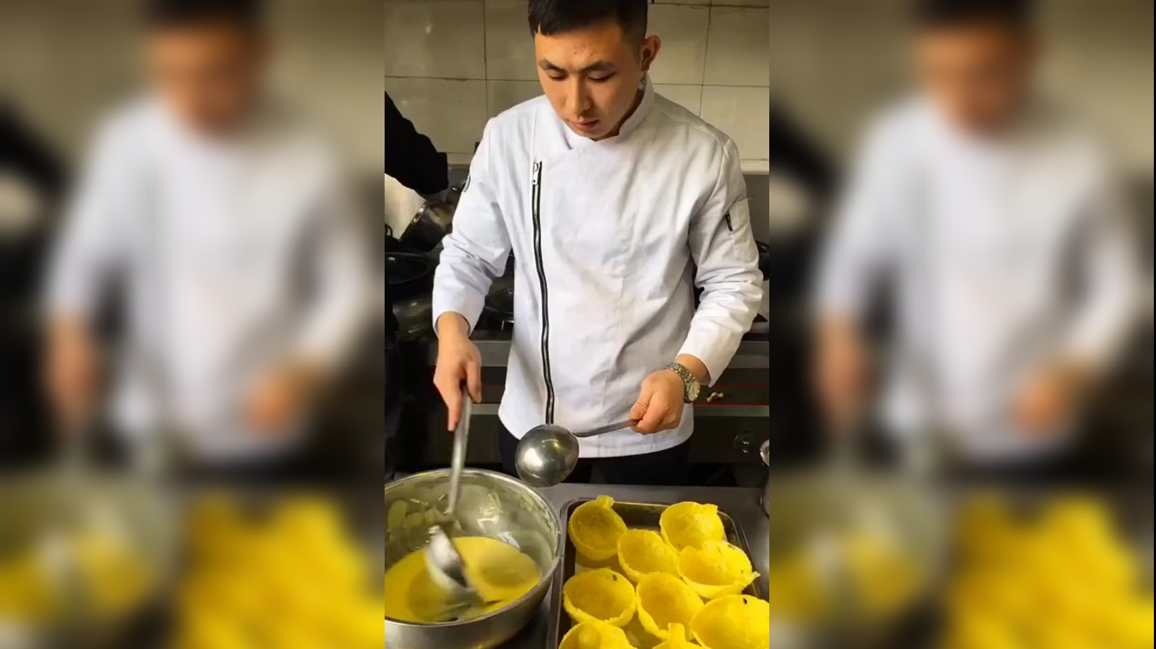 金手掌勺人做窝窝头,独特的食材新颖的手法,一块钱四个根本不卖