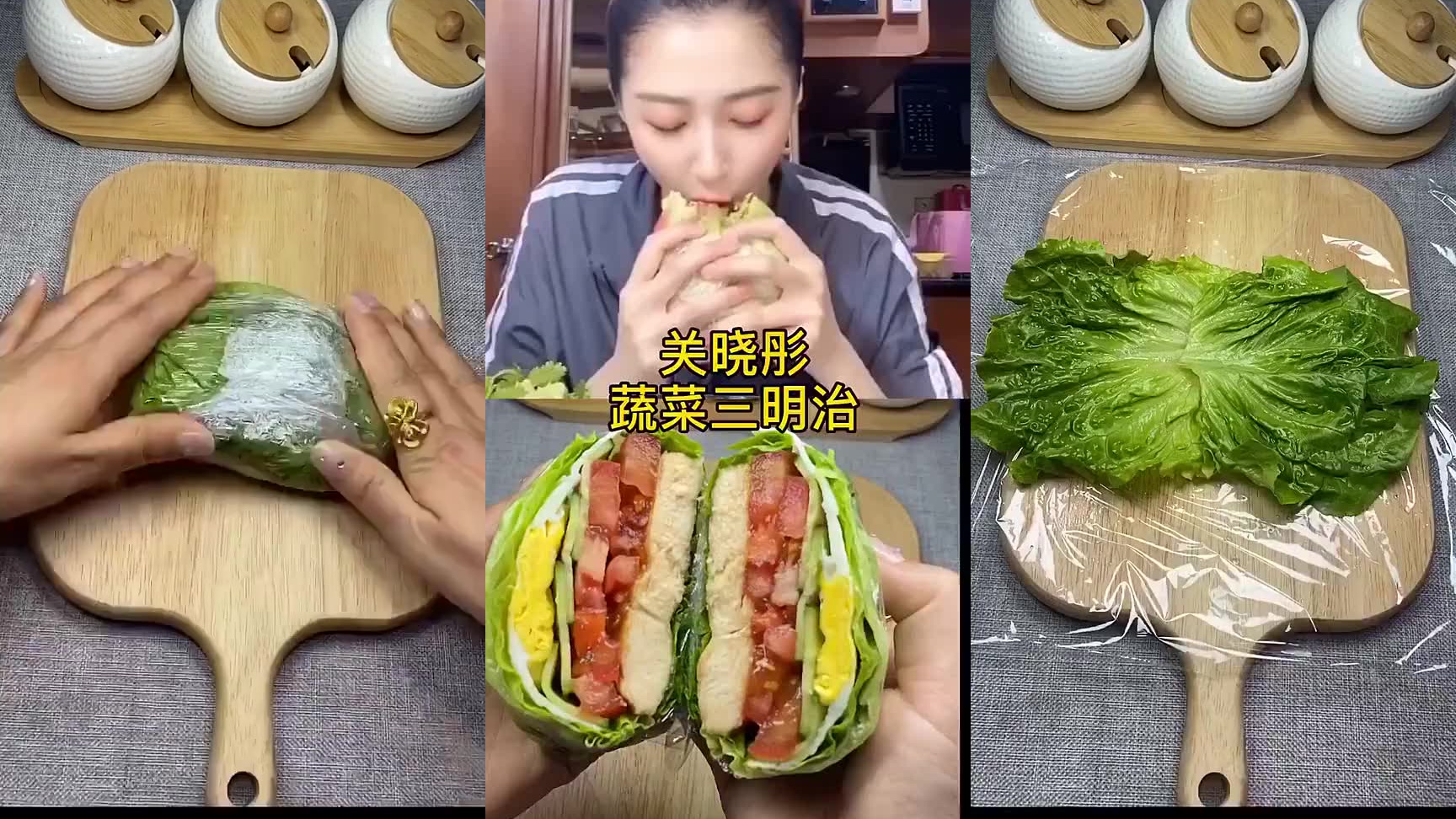 胖妹玩呼啦圈真有一手,早餐做牛排三明治,配3种水果,吃过瘾了