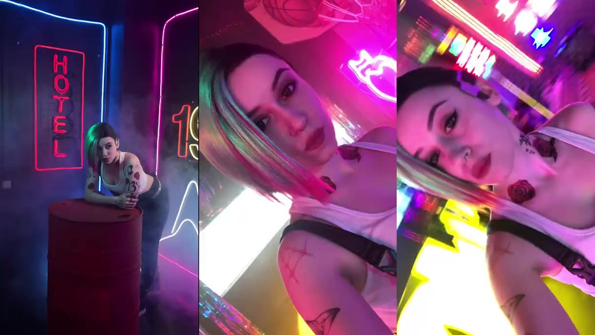 《赛博朋克2077》超还原cos 乌克兰小姐姐带你超梦