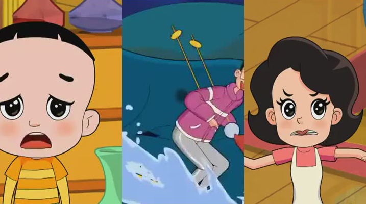 新大头儿子:蚊子实在是太讨厌了,围裙妈妈被叮了好几个包