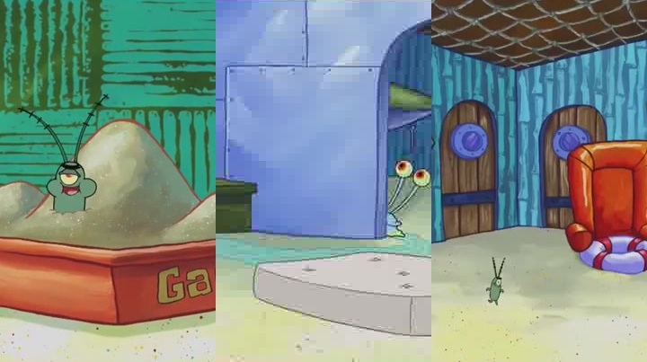 海绵宝宝:痞老板在拆宝宝家,好像在找东西,小蜗怎么不看家呀