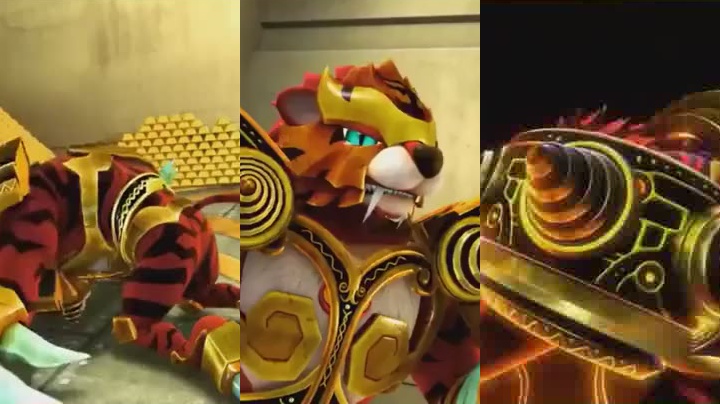 怪物进入隐身形态暴打铁拳虎,铁拳虎灵机一动,想到一个好办法