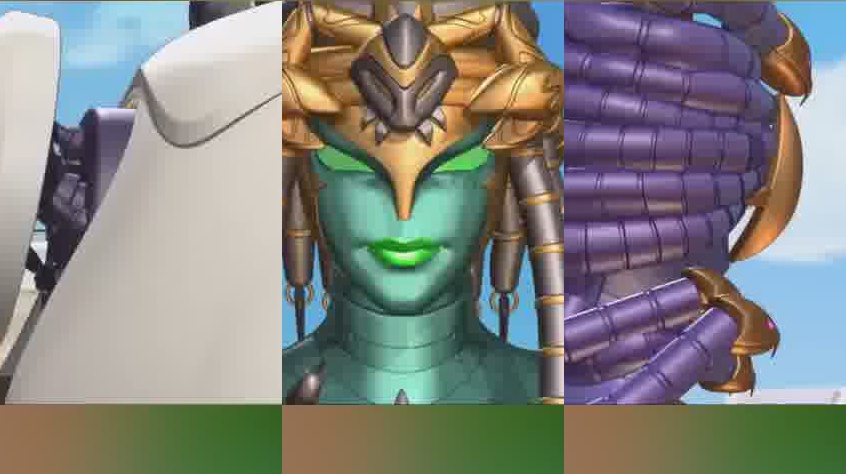 神兽金刚之天神地兽:复仇女希望沙蝎女不要为冥帝卖命了,她咋说