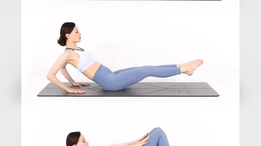 肚子肉多减不掉,每天转体侧提膝50次,加速燃脂,肚子1天比1天小