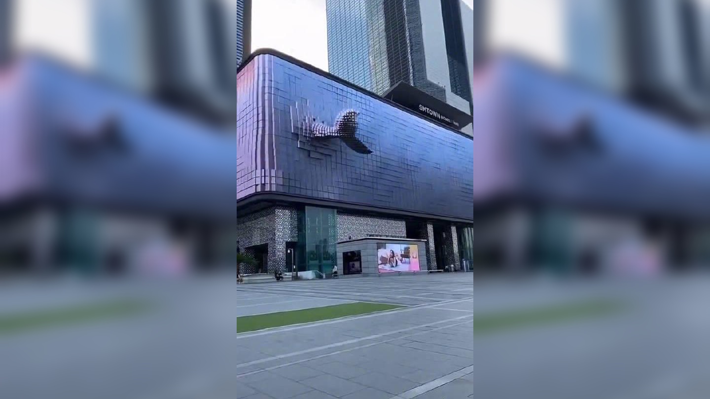 sm公司的显示屏真是设计感科技感超强