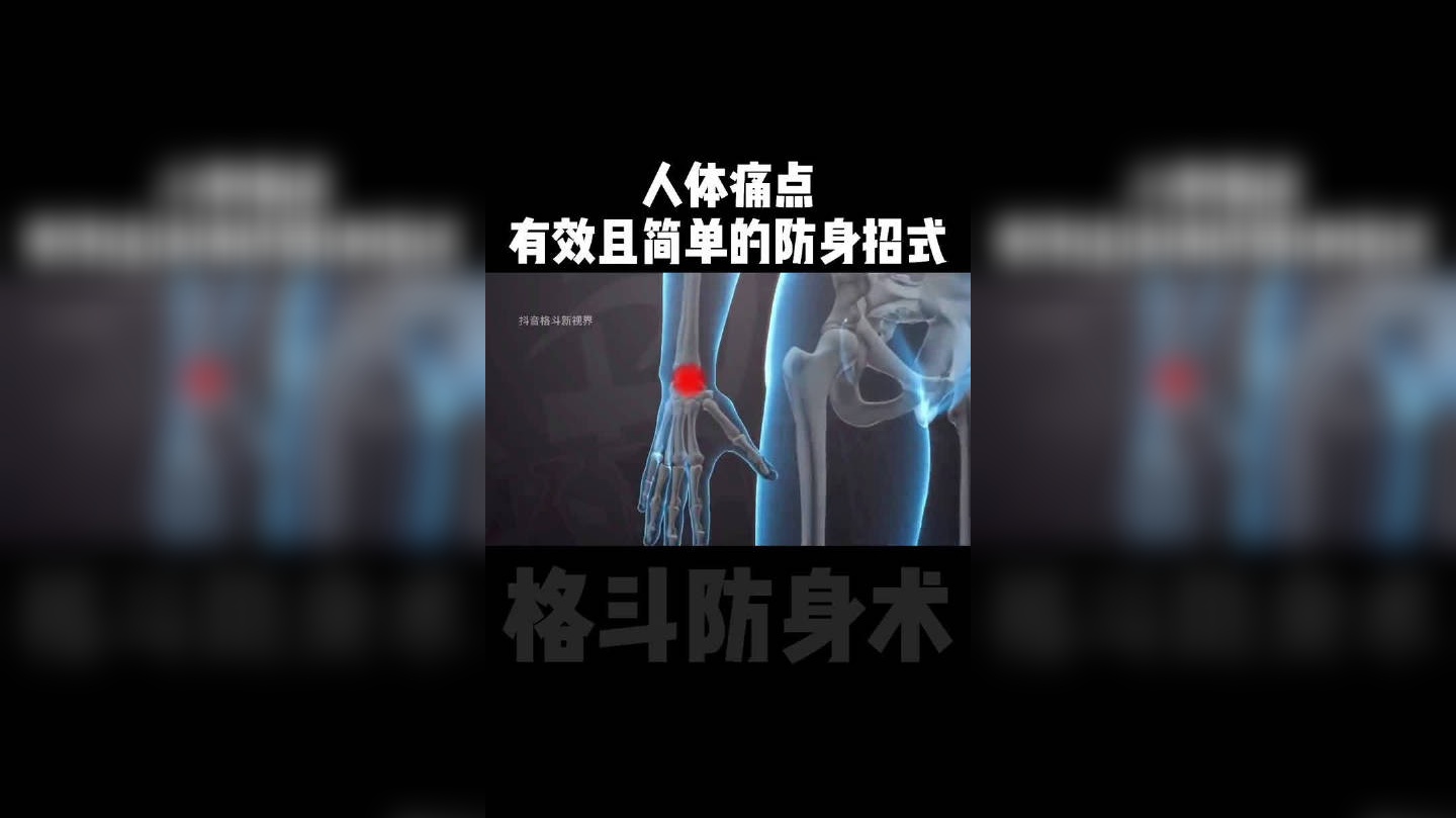马伽术系列人体痛点,是最简单且有效的防卫招式!