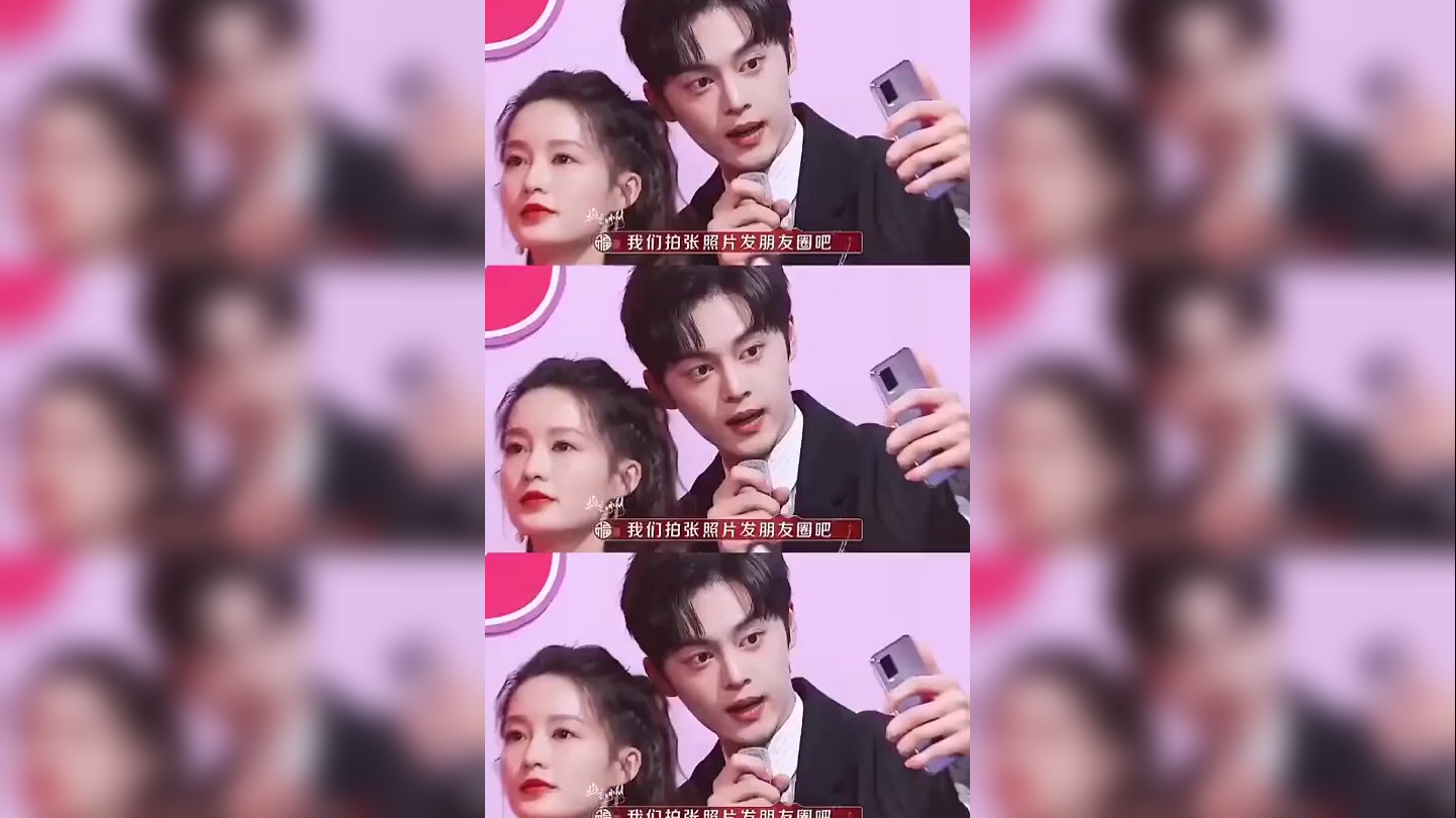 谢彬彬舞台上小心翼翼靠近李沁那样子有点像鹿晗当初接近关晓彤!