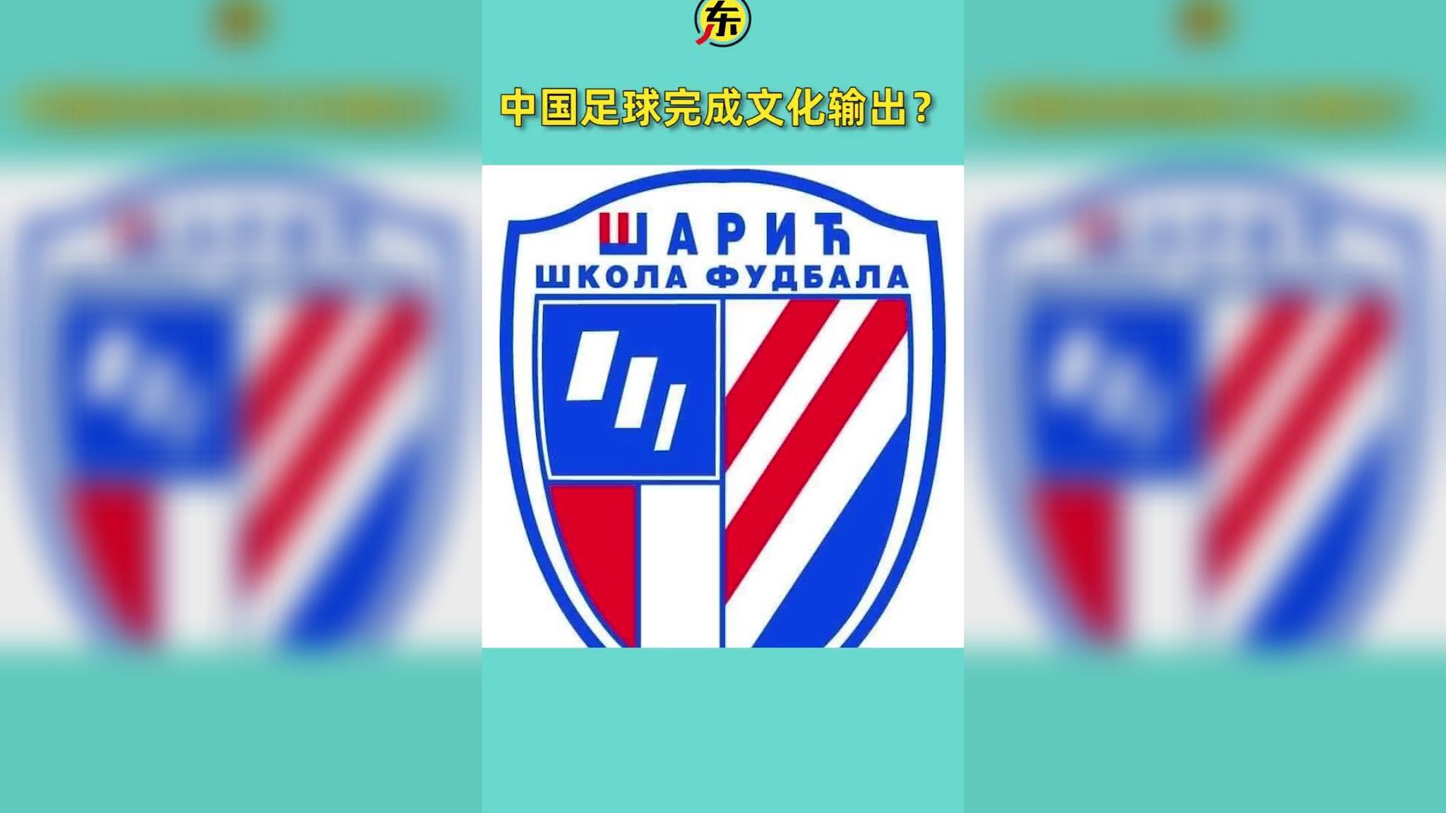 文化输出?申花前外援萨里奇开足球学校,校徽神似申花队徽