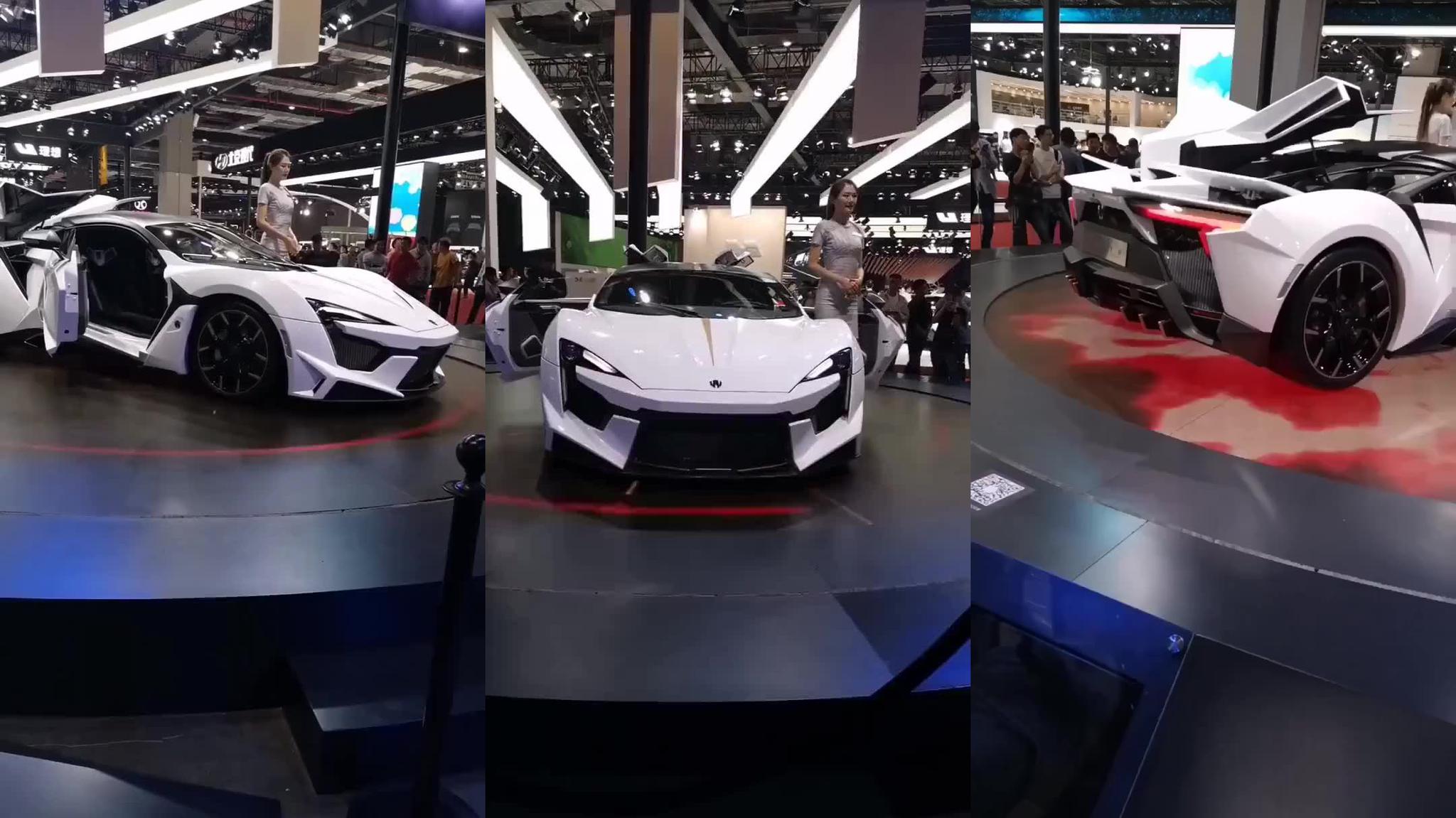 莱肯第二代芬尼尔,中东版超级跑车,看一旁的美女就知道多霸气!