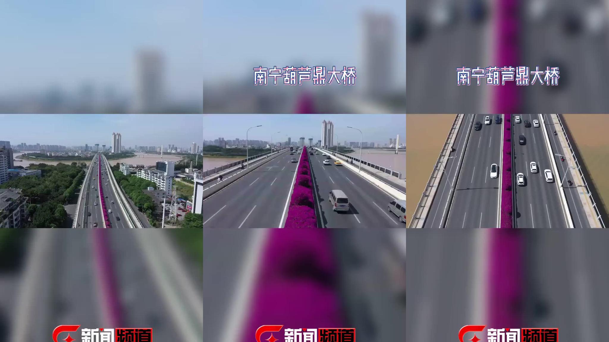 披上紫裳的南宁葫芦鼎大桥,一起来欣赏她的盛世美颜吧