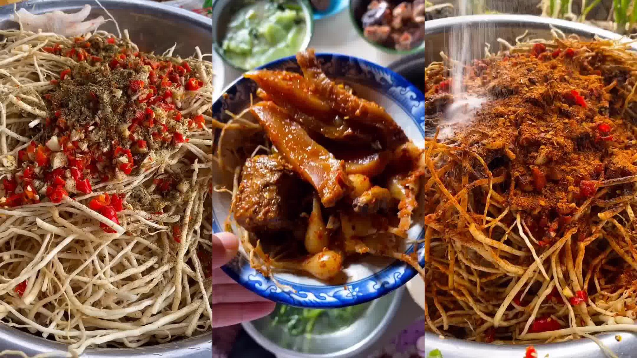 朋友来家玩,胖妹做一桌拿手菜招待,大洋非要和美女坐一块,真逗