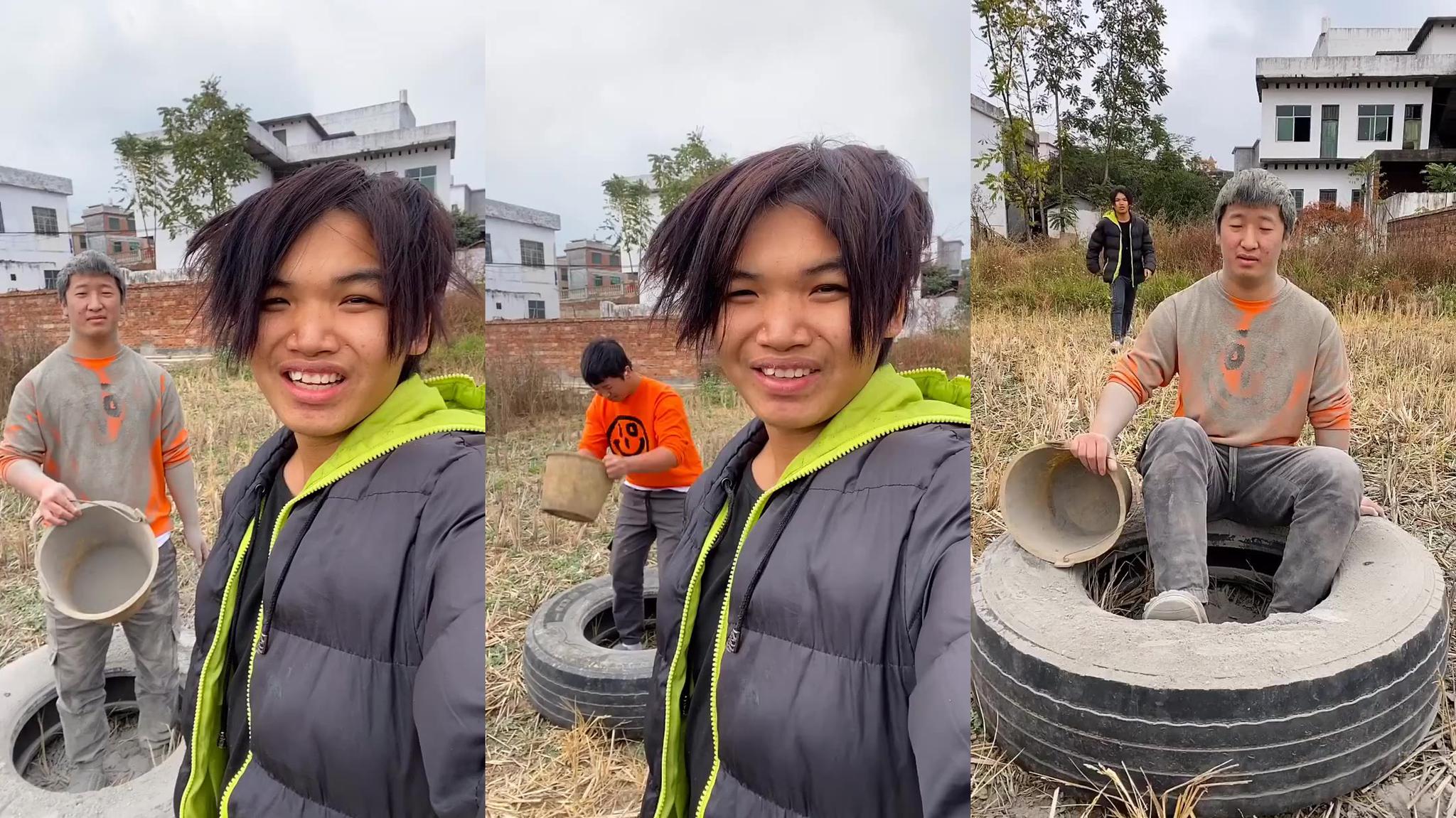 黑砖头不想在农村了,让奶奶给兄弟打电话,要去北京