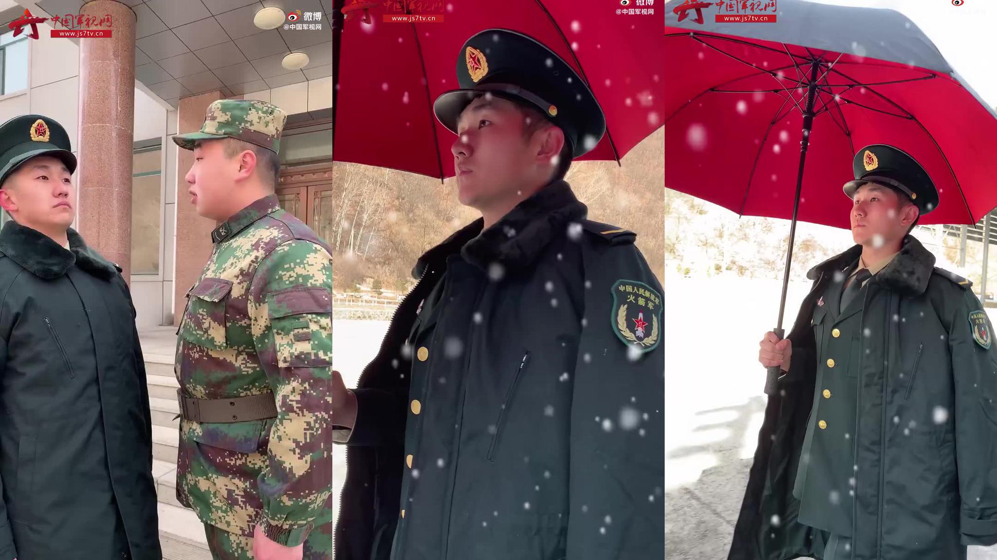 军营小剧场 快来看兵哥的军大衣变装!