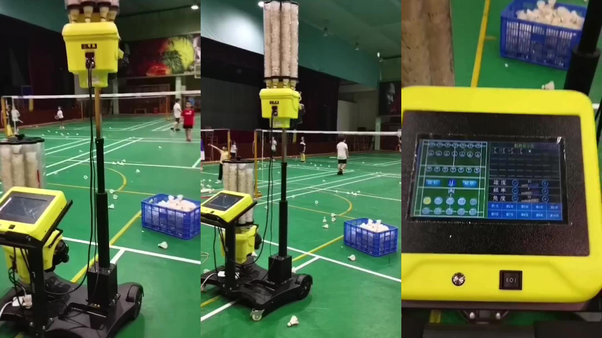 几万块的羽毛球发球机看操作界面不比当年海外的黑骑士差