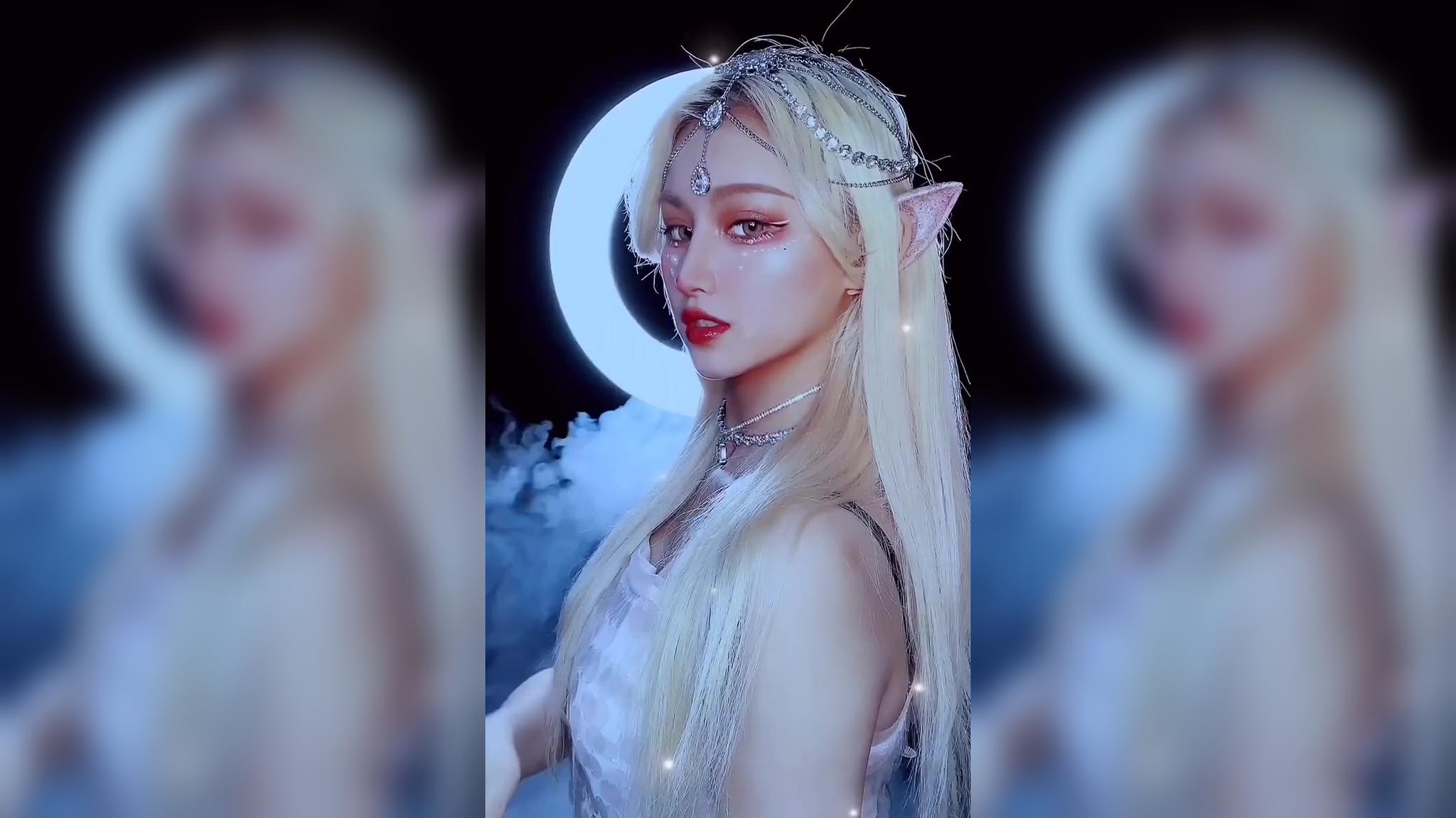 这么好看的精灵姐姐,美的跟假的一样