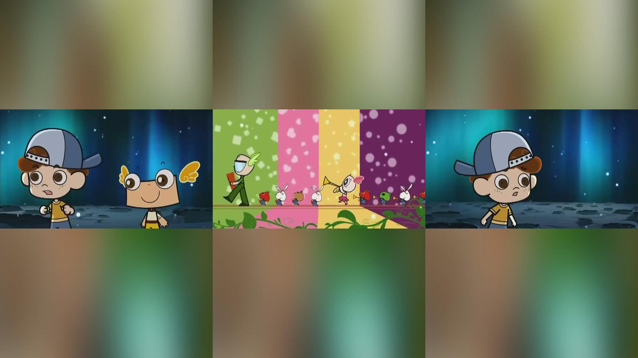 生日梦精灵:植物们互相配合,喷上奶油,做成超级大蛋糕