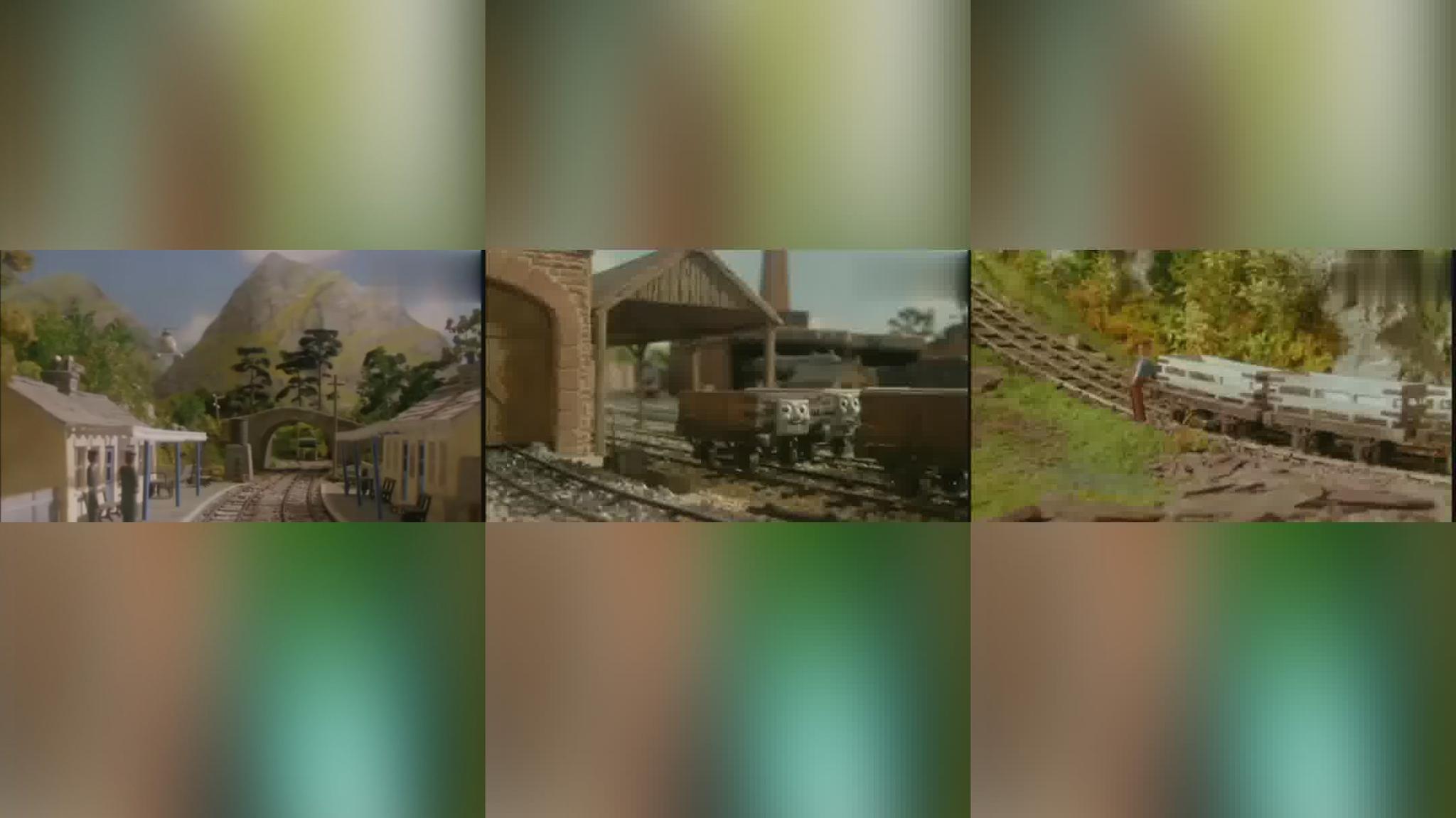 托马斯:彼得萨姆发生意外,他被顽皮的货车厢撞坏了烟囱和锅炉