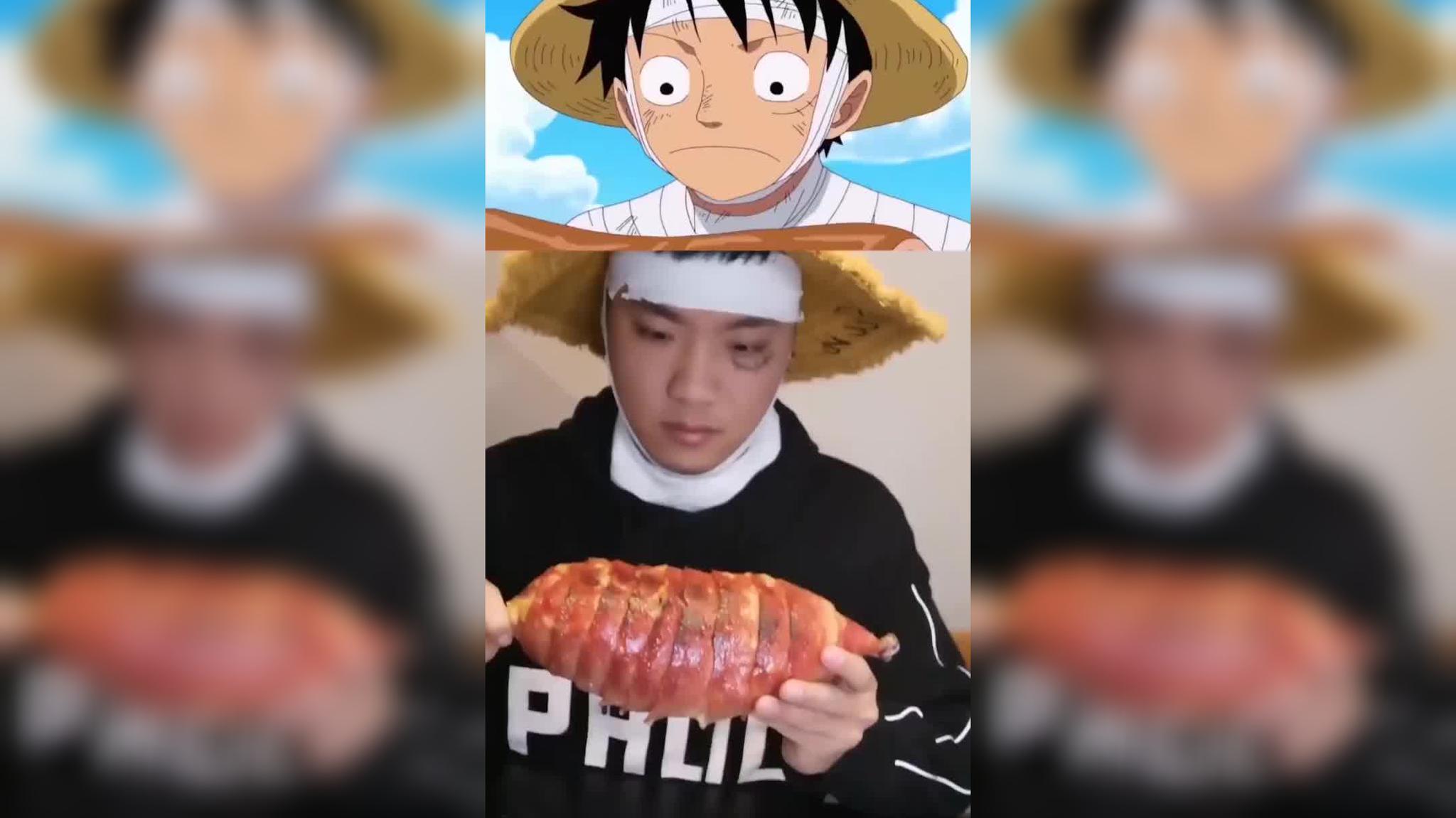 海贼王路飞的大鸡腿,一个月生活费都造没了