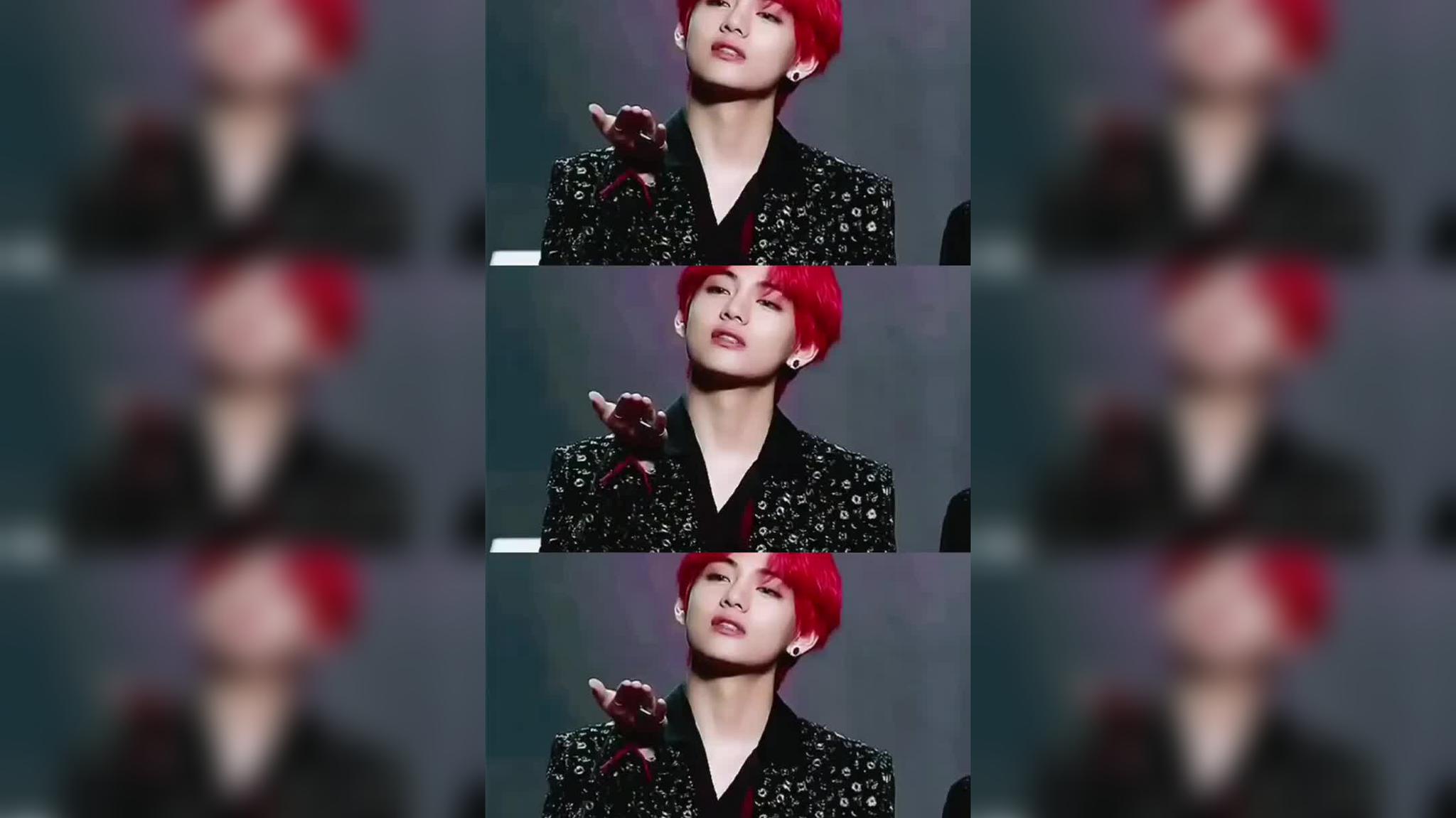 防弹少年团实力宠粉片段集 金泰亨一头红发太惊艳了!