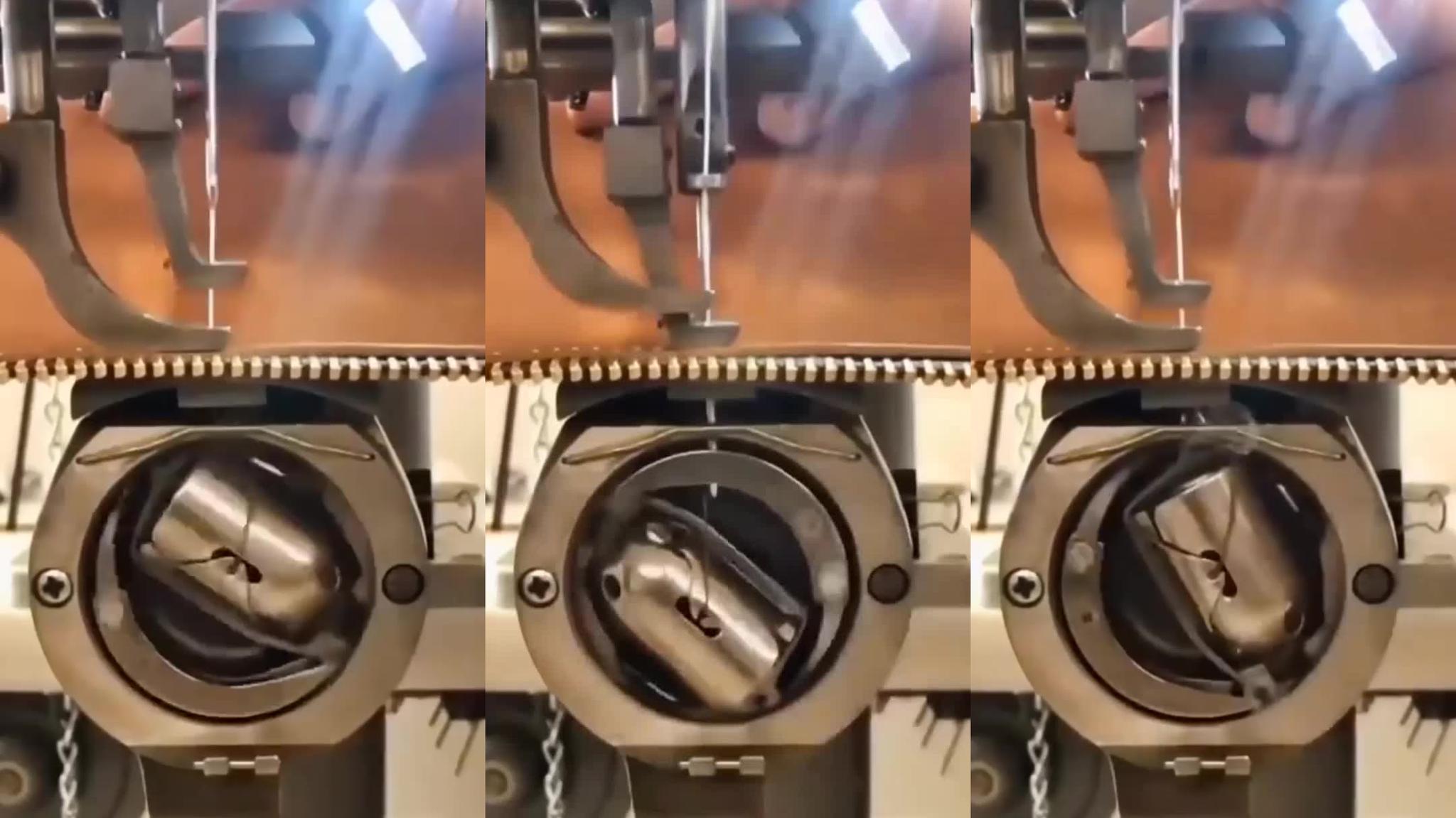 机械原理:缝纫机摆梭机构观察