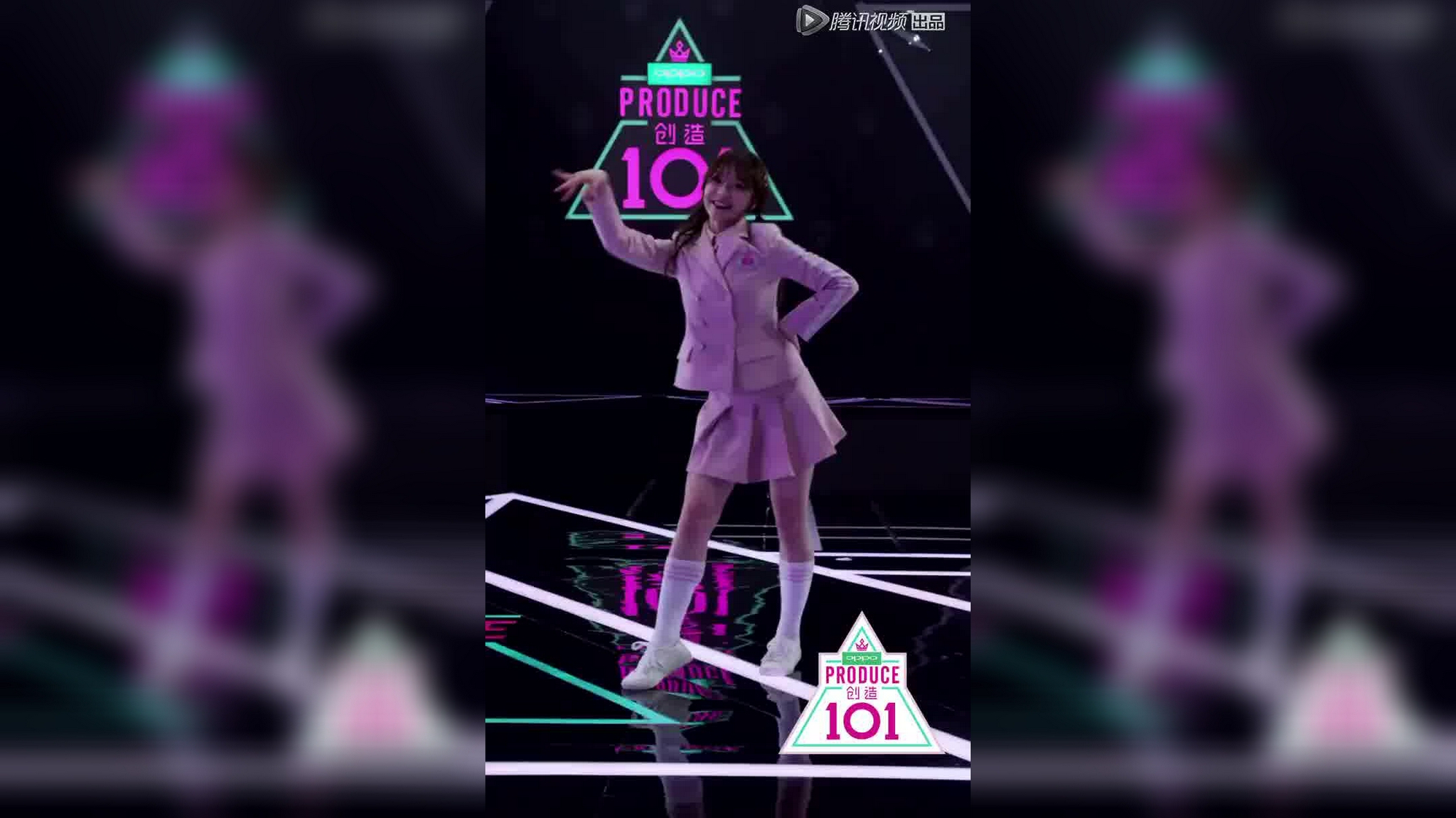 戚砚笛再现"创造101"主题曲舞蹈,实在是太甜了!