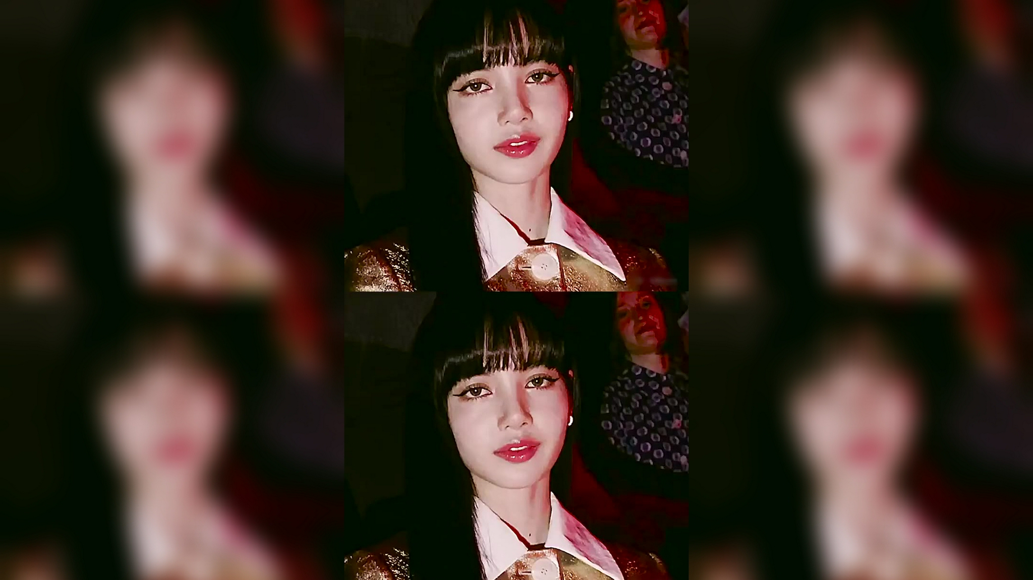 lisa的身材 金色短发造型太漂亮了!