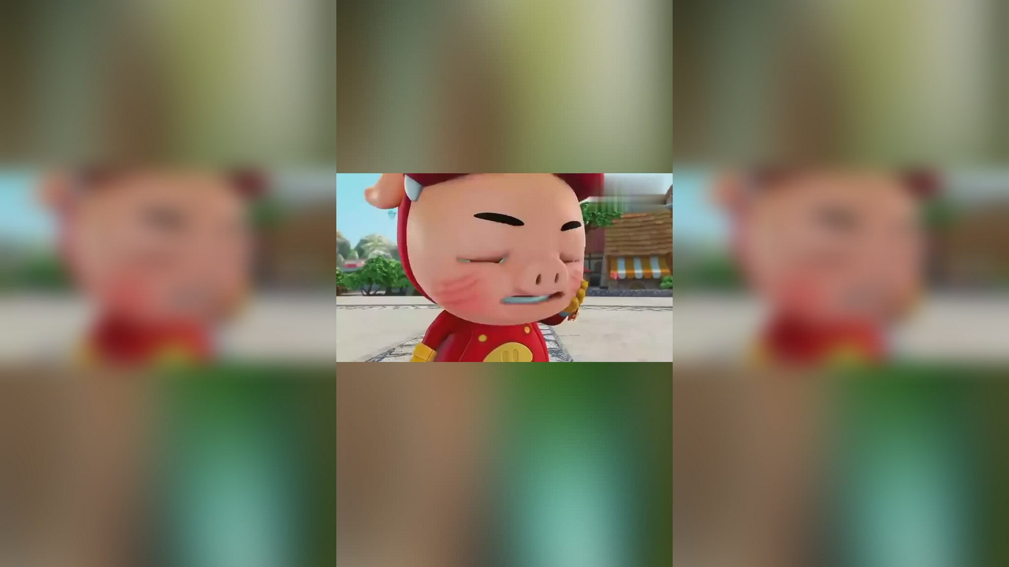 猪猪侠要把喵喵怪关进监狱,喵喵怪急忙卖萌求饶,猪猪侠心软了