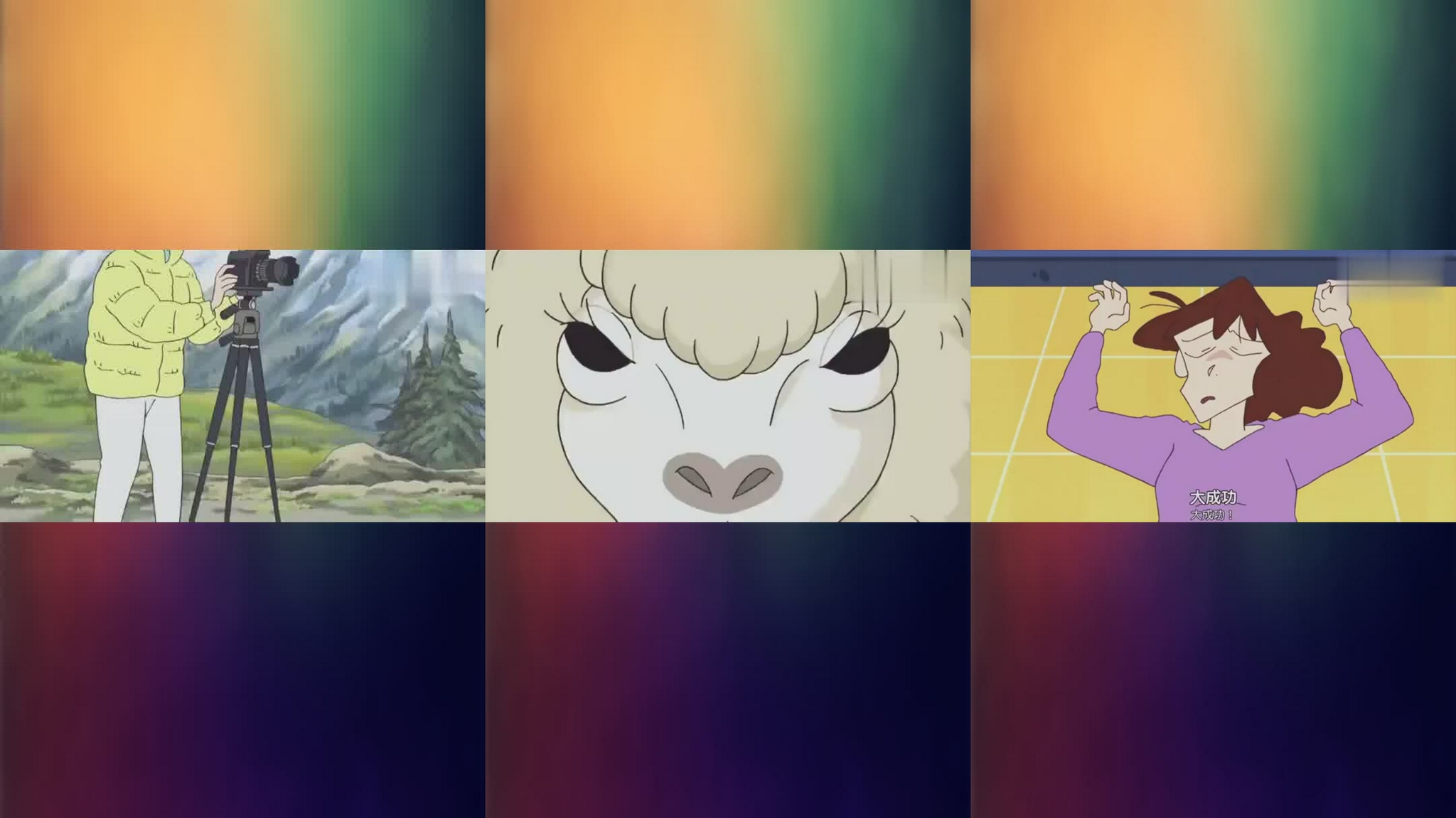 蜡笔小新:美冴被真冴梦冴整蛊,两个人戴着面具,差点把她吓晕了