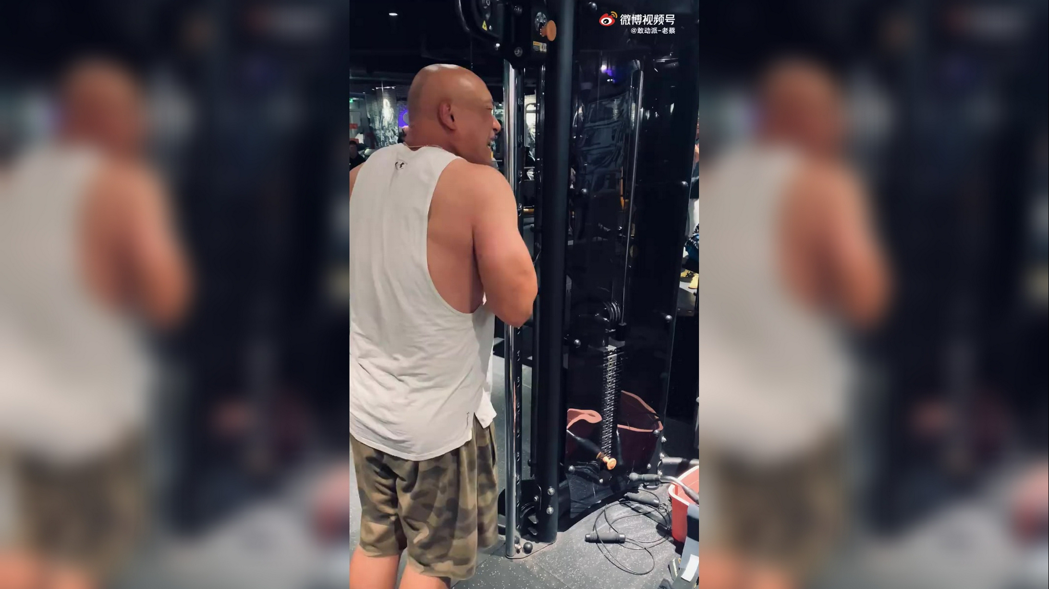 钱枫健身太真实了,买了全套健身器材,没用几次就捐出天天向上