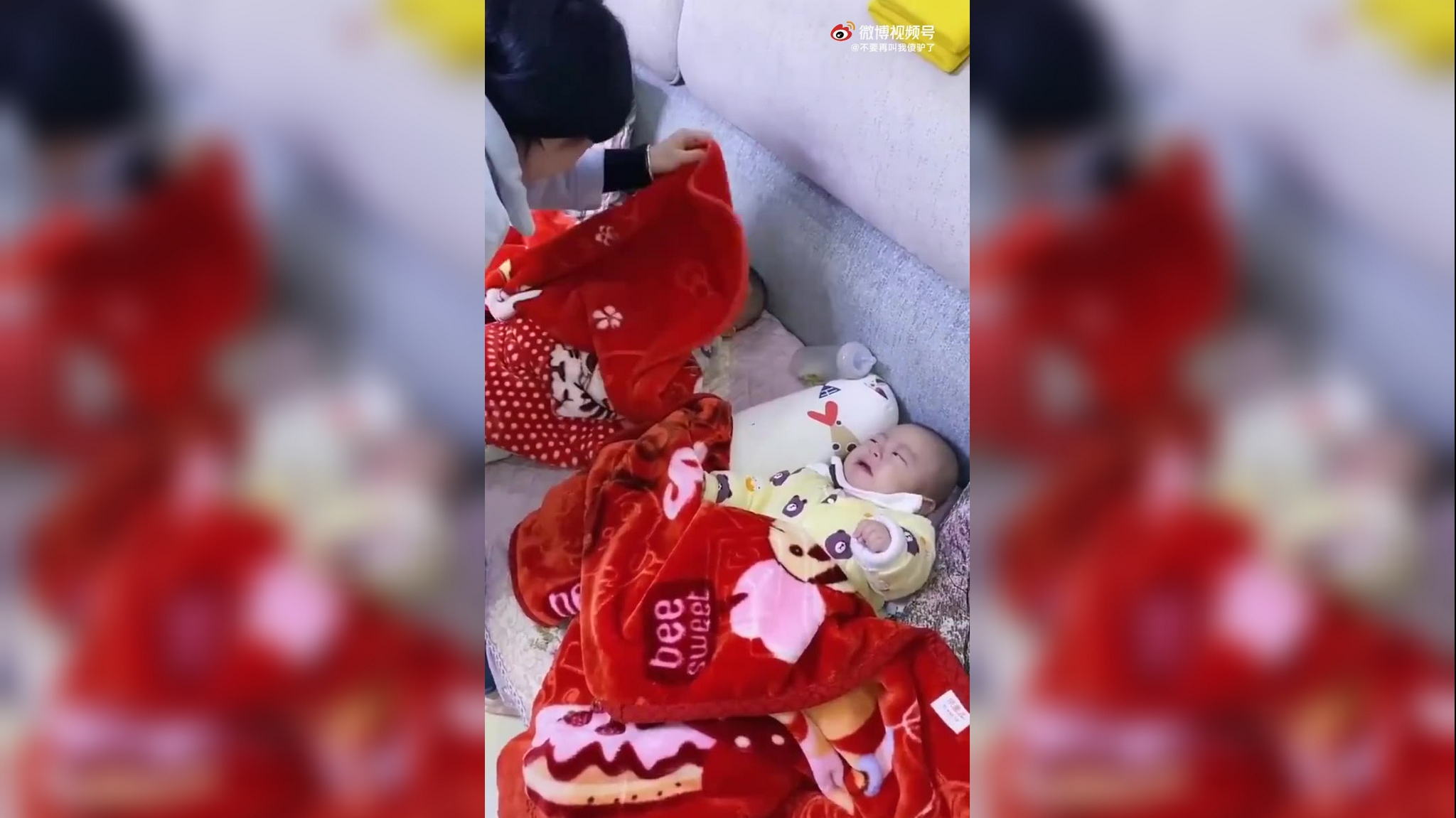 偷拍双胞胎哥哥哄妹妹睡觉,眼前一幕,这是要羡慕死多少人啊