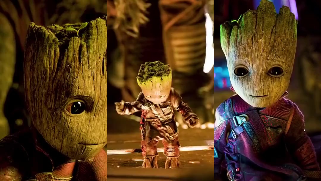 格鲁特牺牲一条手臂帮助雷神完成爆风战斧