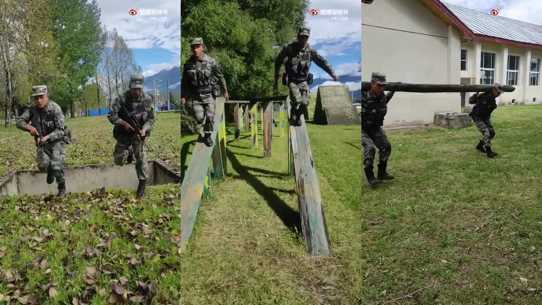 兵哥哥的日常训练(李虎 沙克散 余东辉)