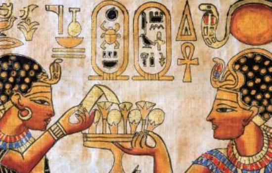 古埃及画像上的饮酒画面