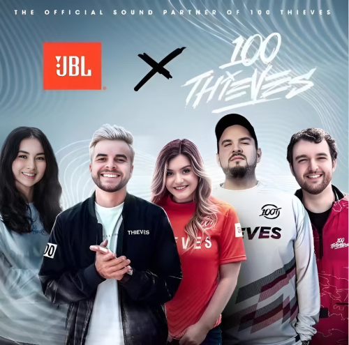 100 thieves而在中国, jbl相继签约了任嘉伦,成毅,于适等年轻活力的