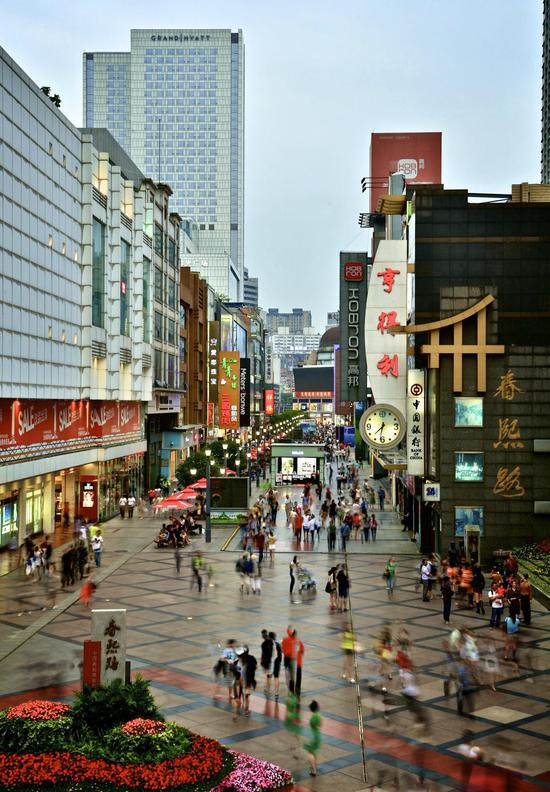 成都传统地标之春熙路