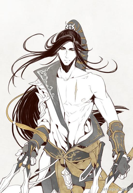 《剑网3》成男手绘露肉福利第二弹 就问你们帅不帅