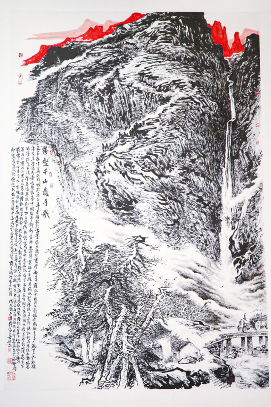 千毫凿空-穆家善焦墨山水画展暨大红袍《中国当代名家.