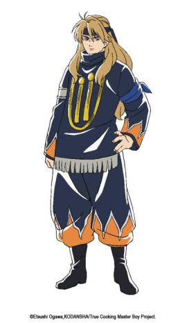 (《厨神小当家》"兰飞鸿"人物设定图)