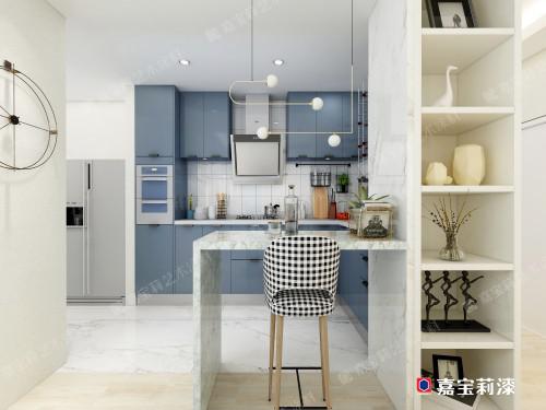 格莉翠丝运用于厨房,明亮生色起源于欧洲的艺术涂料,由嘉宝莉集团