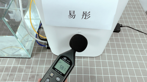 图:测试易彤的噪音大小小米净水器运行时候的剩余未66.