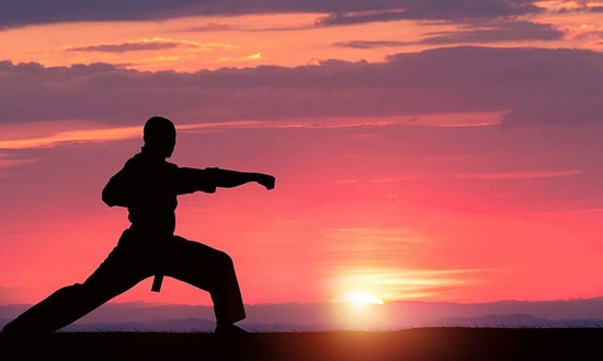 武术大屏传承中国传统文化增强民族文化自信