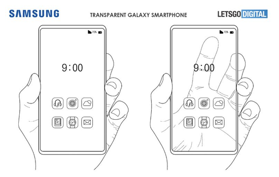 透明手机要来了?？三星获得透明智能手机实用新型专利 
