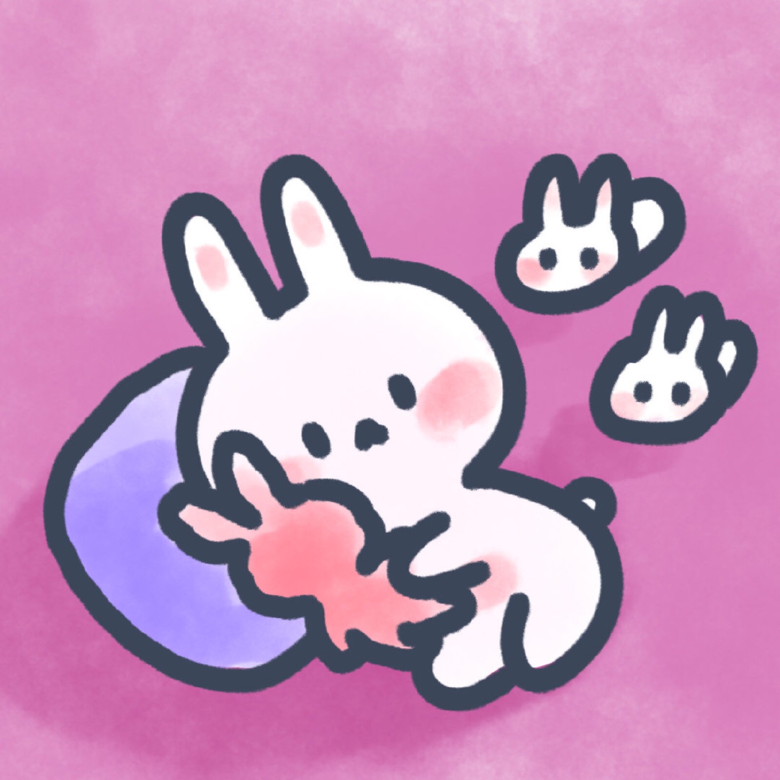 最萌的简笔画小兔子头像都在这里了