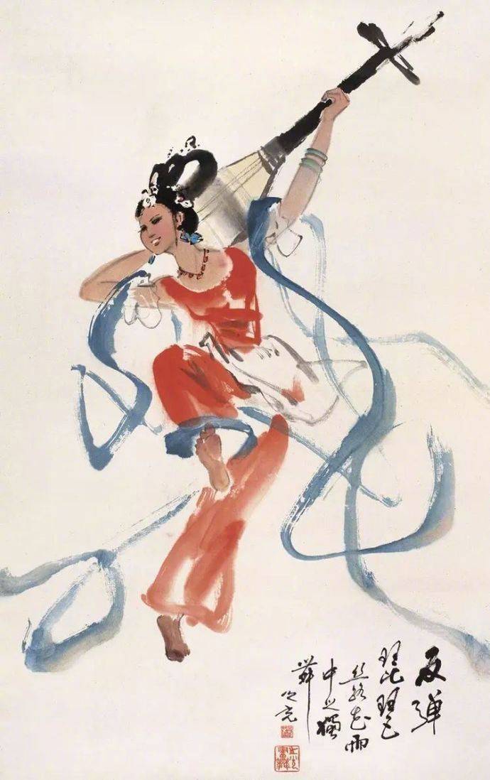 名家中国画写意舞蹈人物欣赏名家中国画写意舞蹈人物欣