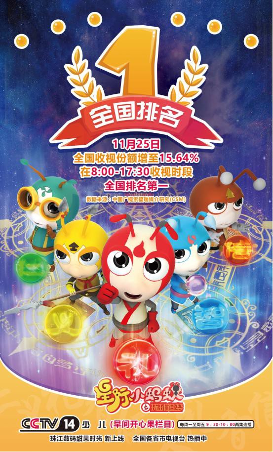 星际小蚂蚁之环球追梦12月26日嘉佳卡通全国播出