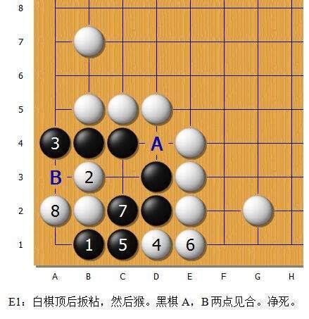 围棋金柜角解析续紧气以外的情况